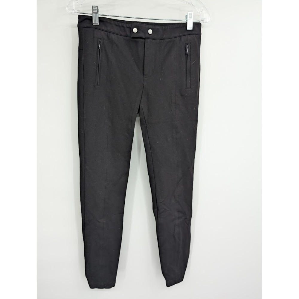 Vince Women's Skinny Ankle Pants Stretch Dress Black sz 4
